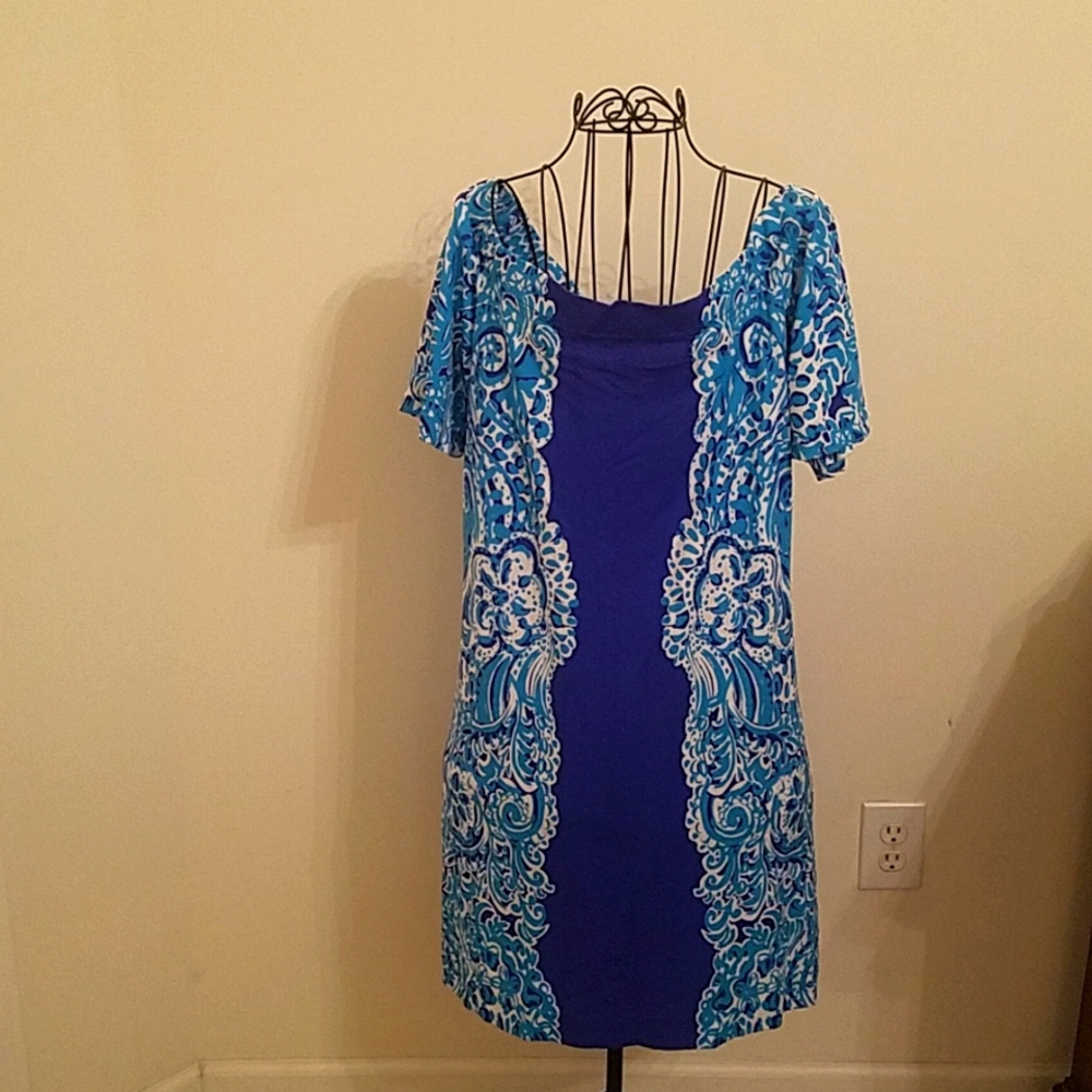Lilly Tiana Dress Off The Shoulder Moon Jellies  L Large